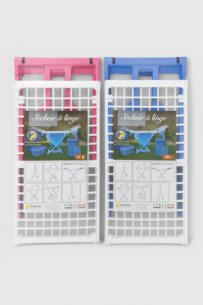 Séchoir à linge pliable coloré