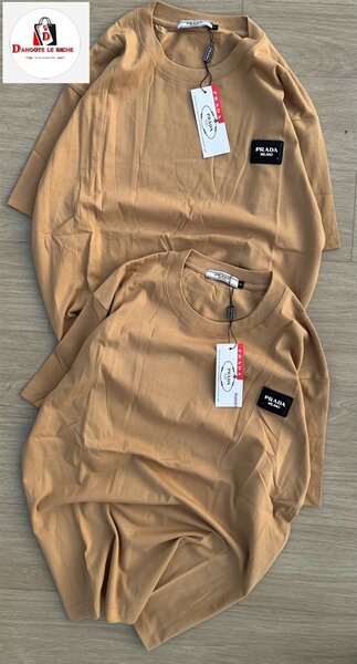 T-shirts en coton beige