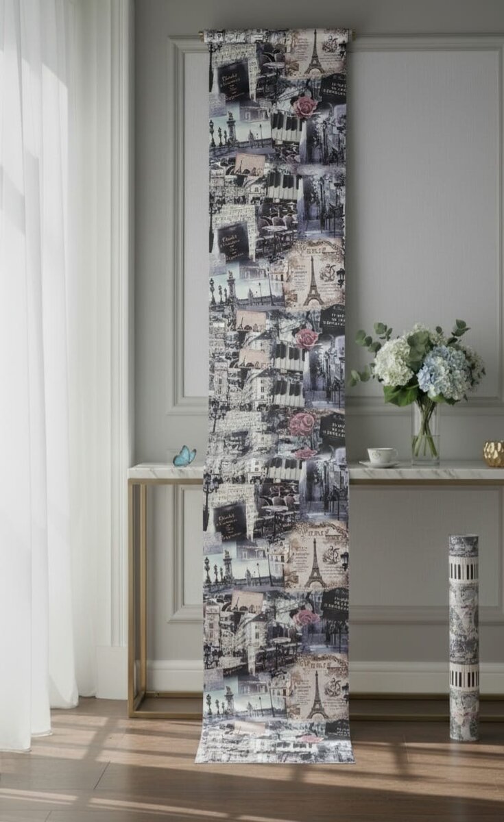 Papier peint mural parisien