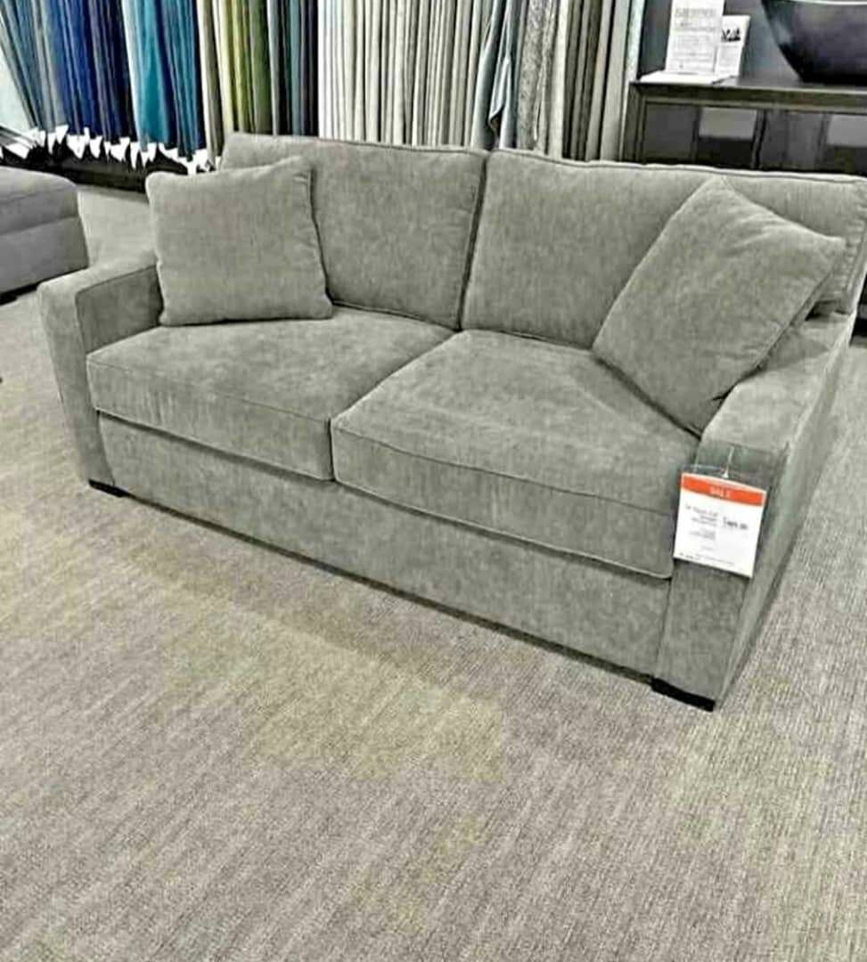 Canapé moderne en tissu gris