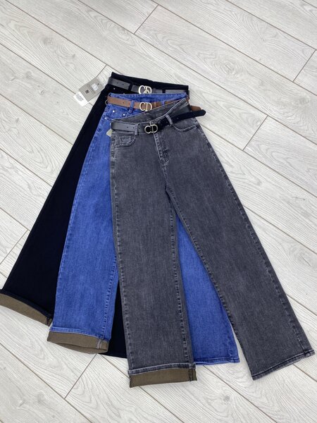 Полу начес джинсы