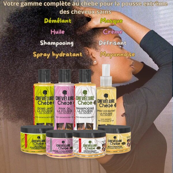 Kit de 8produits capillaire au chebe