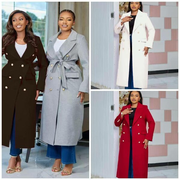 Manteau Long Élégant Femme