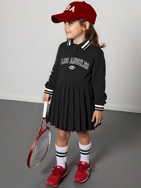 Robe Polo Fille Tennis Chic