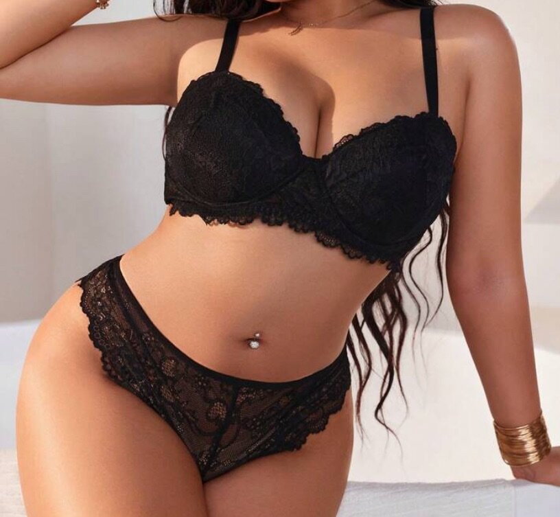 Ensemble Lingerie Dentelle Noire