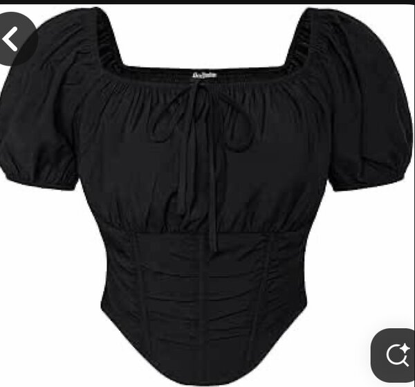 Blouse Corset Noir Chic