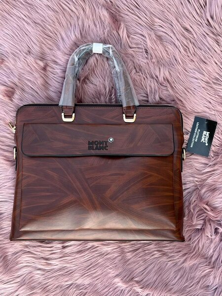 Rugged Montblanc Leather Laptop Bags