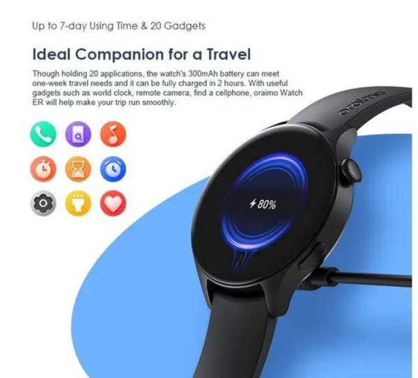 oraimo Watch ER 1.43'' AMOLED IP68 Smart Watch