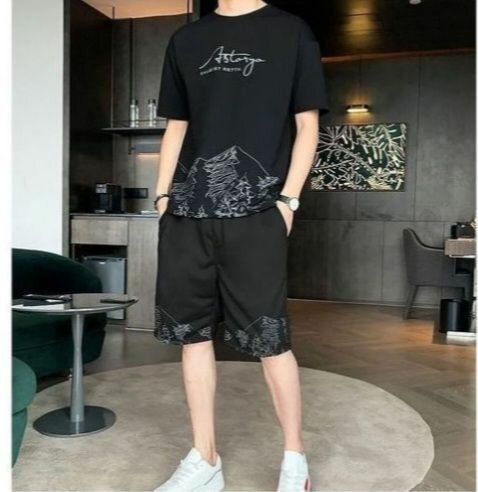 Ensemble décontracté noir homme