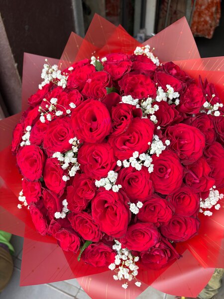 Bouquet de roses passion