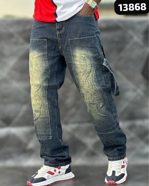 Jeans cargo tendance homme