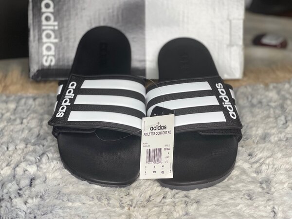 Velcro adidas slides