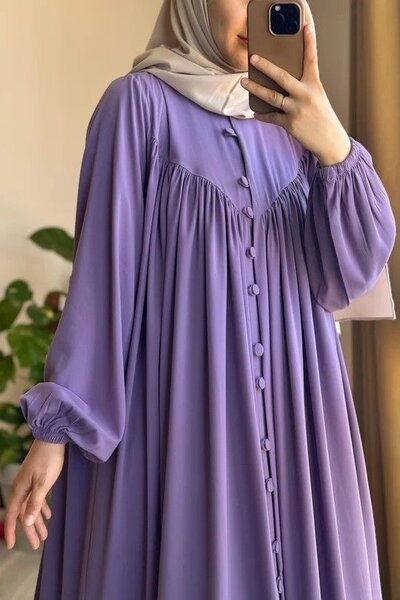 Abaya élégante en mousseline