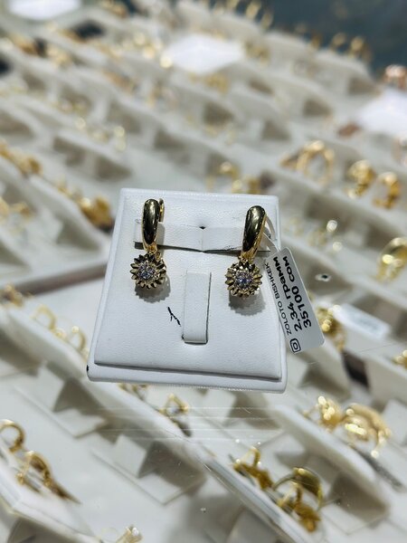 Серьги 585 пробы