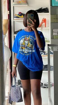 Blue T-shirt with print