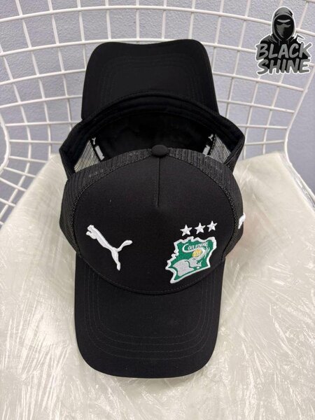 Casquette sport noire unisexe