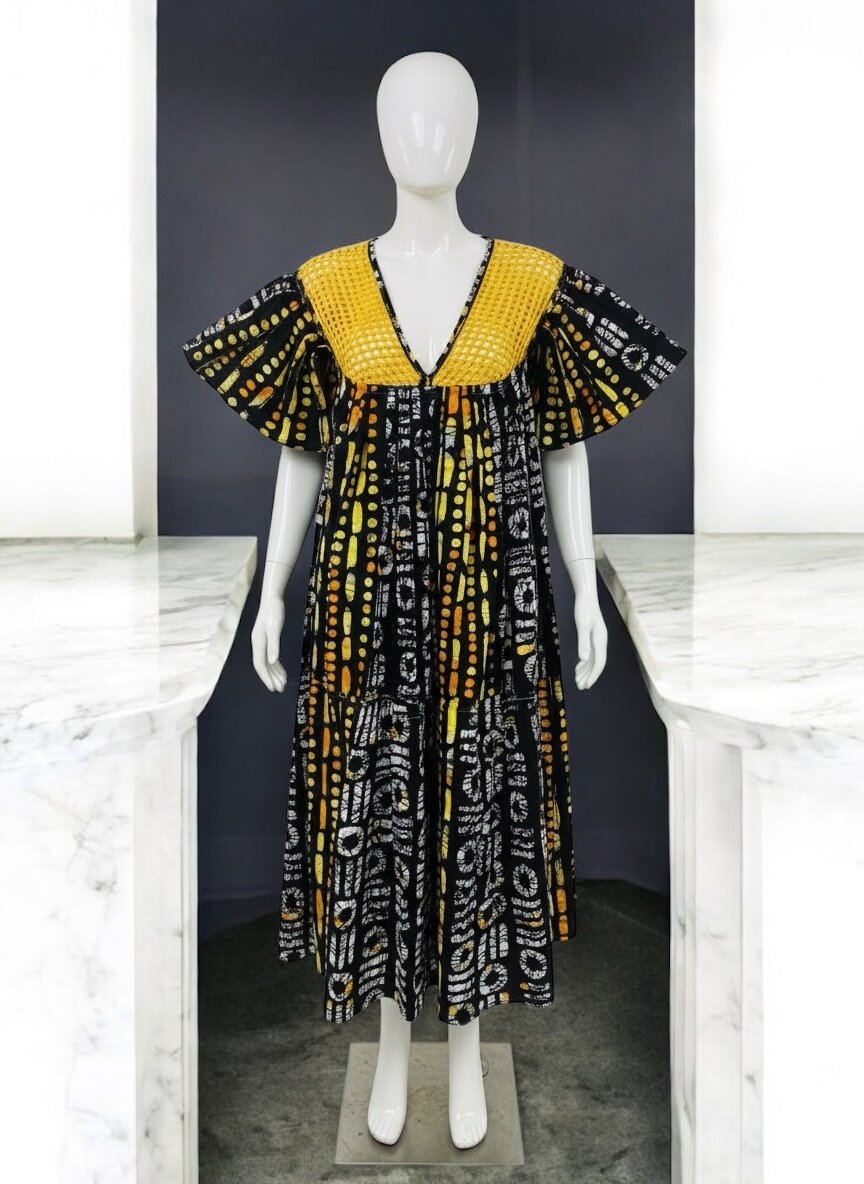 Robe bohème à motifs ethniques