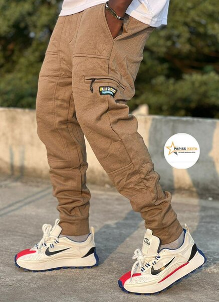 Pantalon jogging marron  homme