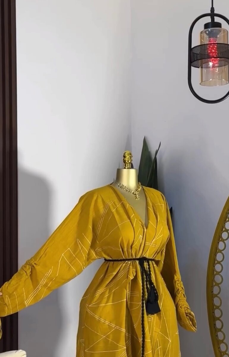 Elegant Mustard Maxi Dress