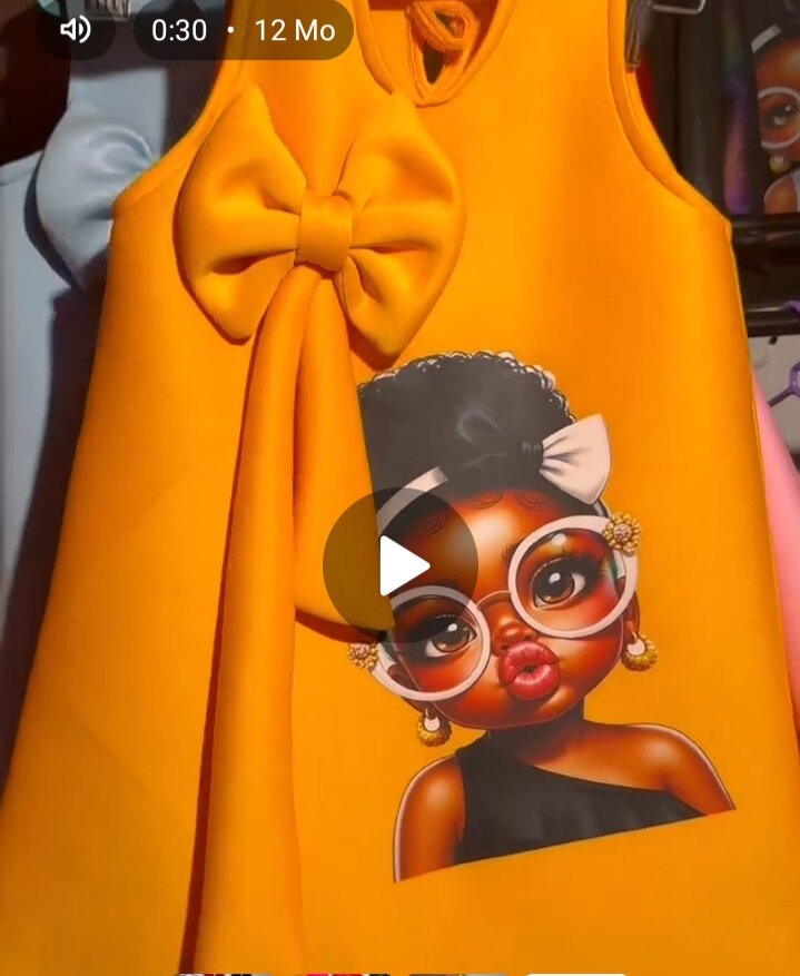 Robe Enfant avec Nœud et Imprimé