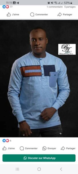 Chemise Homme Style Africain