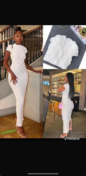 Robe Blanche Épurée Élégante