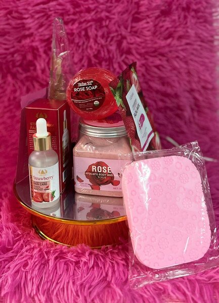 Coffret Spa Fraise et Rose