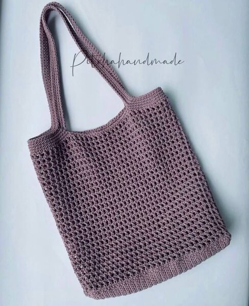 Sac cabas crocheté élégant