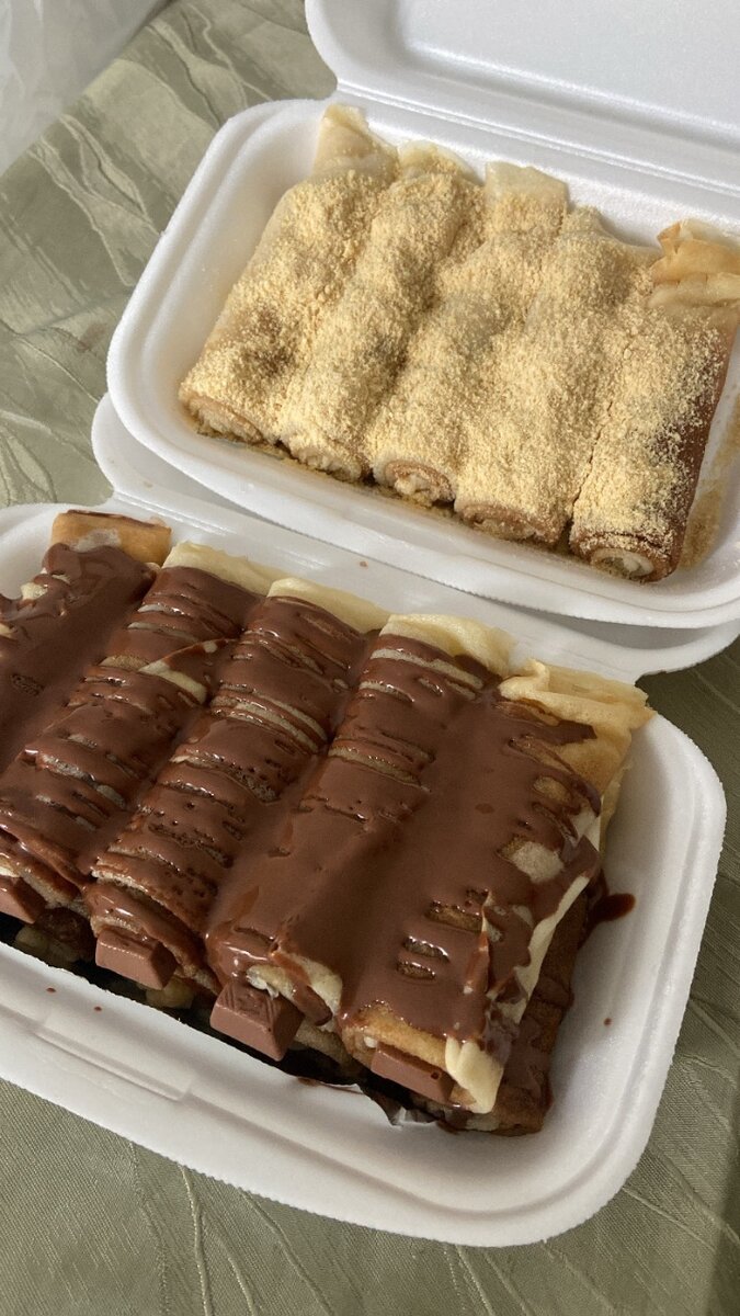 Crepes au kinder et céréales