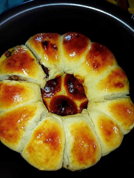 Pain fourré au chocolat