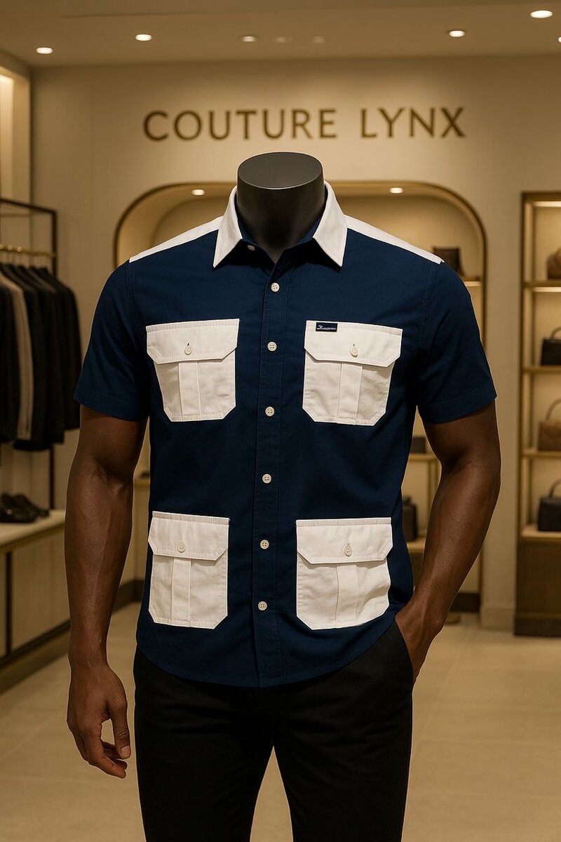 Chemise élégante à manches courtes