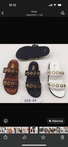 Sandales à œillets élégantes