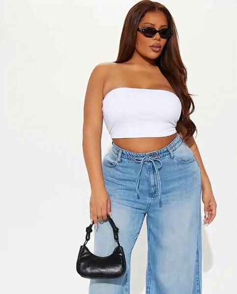 Top bustier Blanc Chic