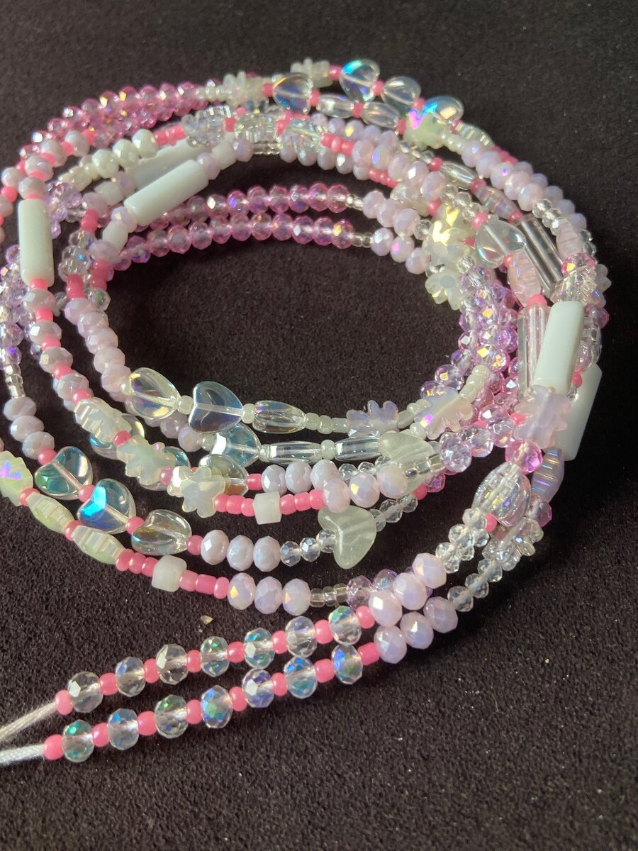 Pink & Lilac beads