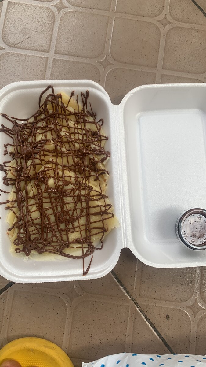 Crêpe avec chocolat ou cerelac