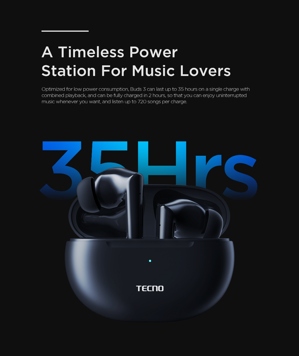 Écouteurs sans fil Tecno