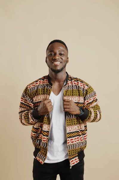 African print Bomber Jacket