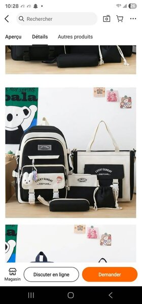 Set de sacs à dos polyvalent