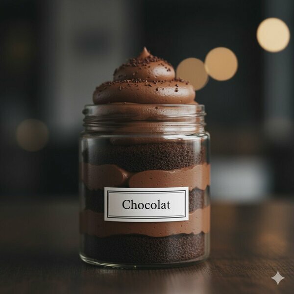 Dessert chocolat en bocal 500 ml