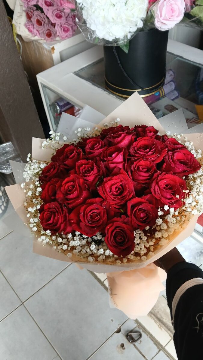 Bouquet de roses rouges