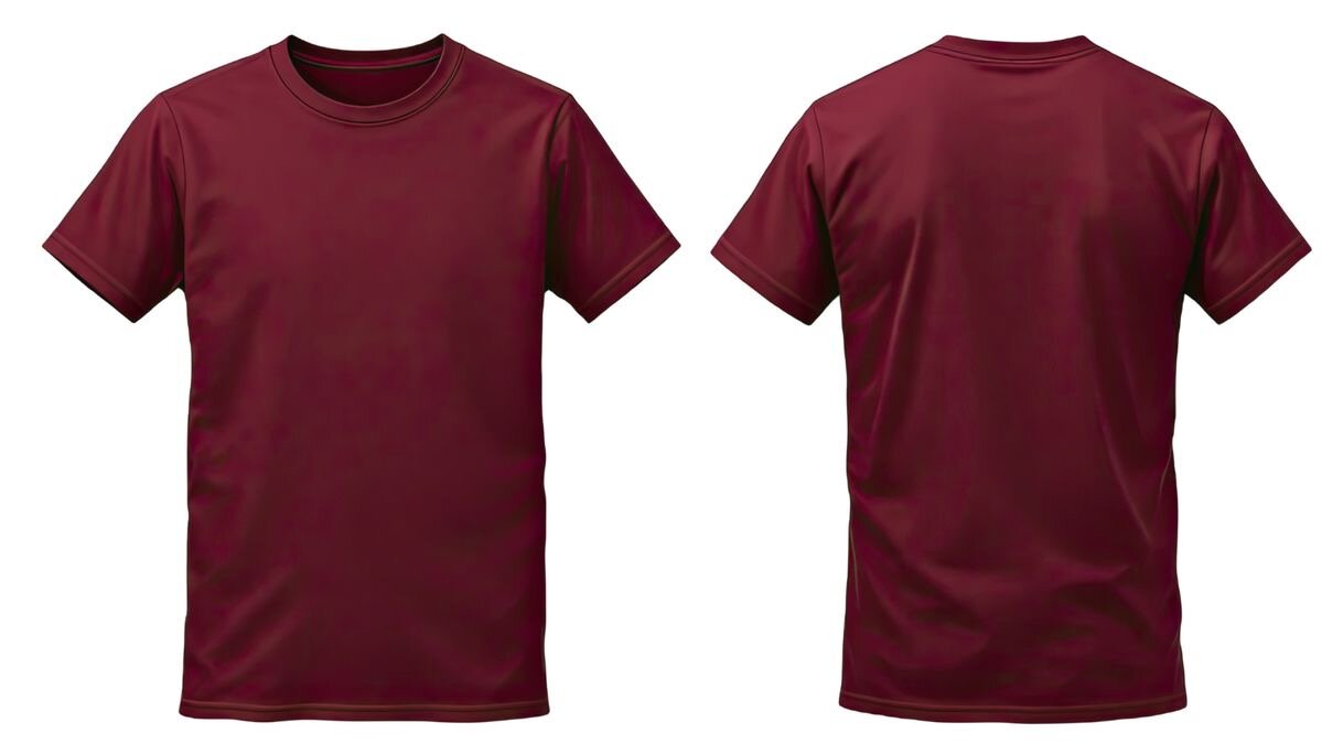 T-shirt unisexe bordeaux