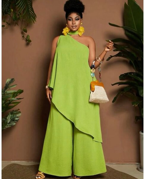 Combinaison asymétrique chic