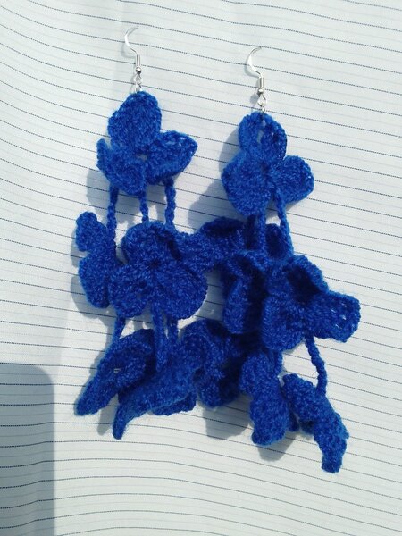 Crochet Floral Earrings