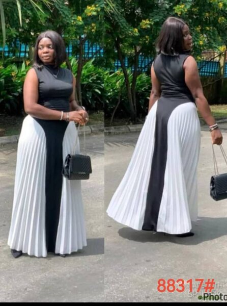 Robe élégante bicolore