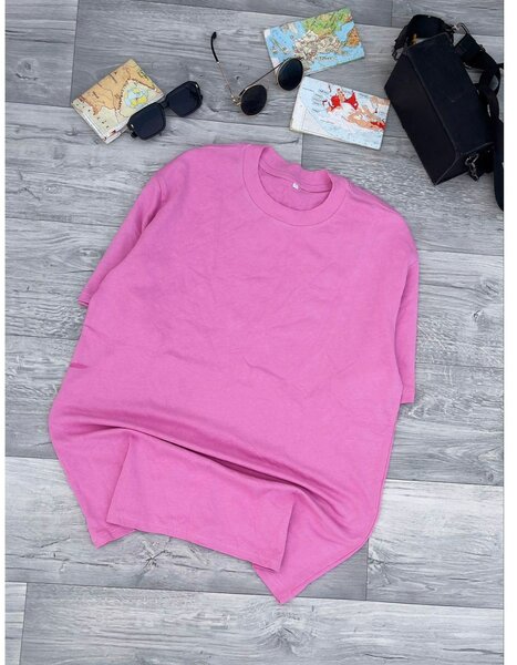 T-shirt uni colore en coton