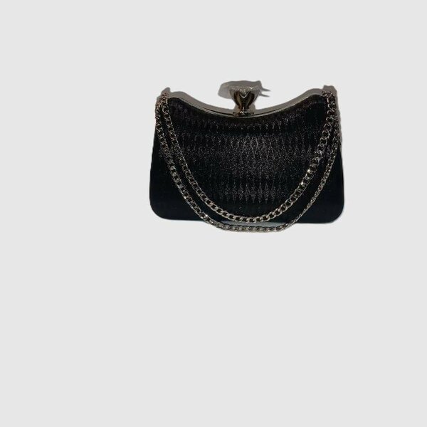 Sac à main en velours noir