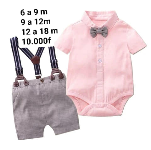 chemise Body avec bretelles - rose