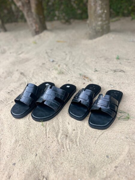 Sandales noires élégantes