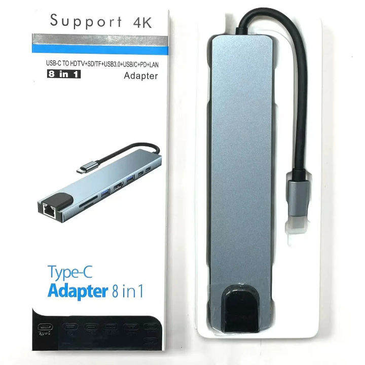 Adaptateur USB-C 8 en 1