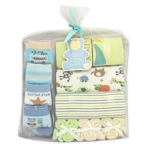 Carters Ensemble  Bébé 4 Chaussons,3 Barboteuses - VertBlanc